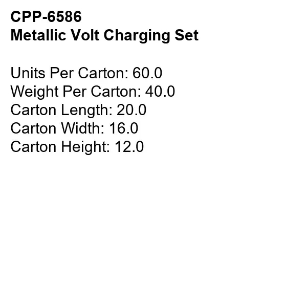 Metallic Volt Charging Set... from ASI 30208 A P Specialties / AP Specialties