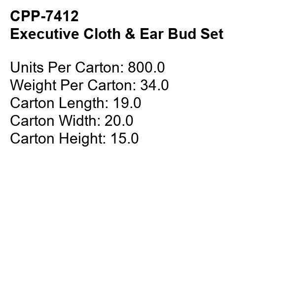 Executive Cloth & Ear Bud Set... from ASI 30208 A P Specialties / AP Specialties