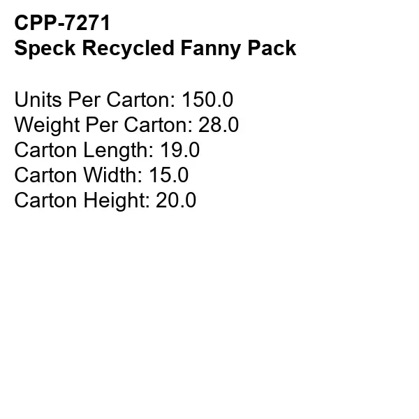 Speck Recycled Fanny Pack... from ASI 30208 A P Specialties / AP Specialties
