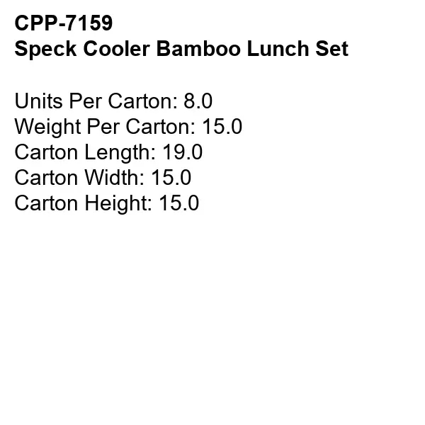 SPECK COOLER BAMBOO LUNCH SET... from ASI 30208 A P Specialties / AP Specialties