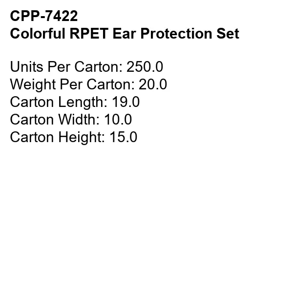 Colorful RPET Ear Protection Set... from ASI 30208 A P Specialties / AP Specialties