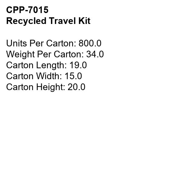 Recycled Travel Kit... from ASI 30208 A P Specialties / AP Specialties