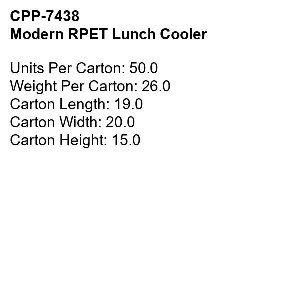 Modern RPET Lunch Cooler... from ASI 30208 A P Specialties / AP Specialties