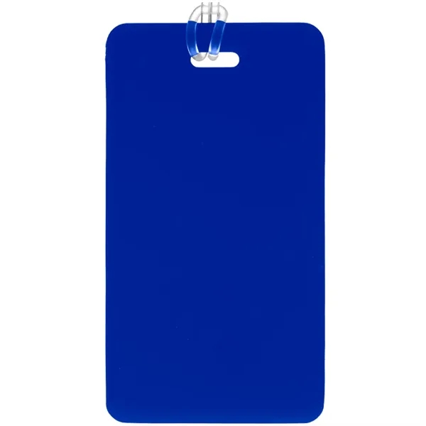 Plastic luggage tag with PVC strap plus 1 color silkscreen imprint... from ASI 37218 Athena Promo (tm)