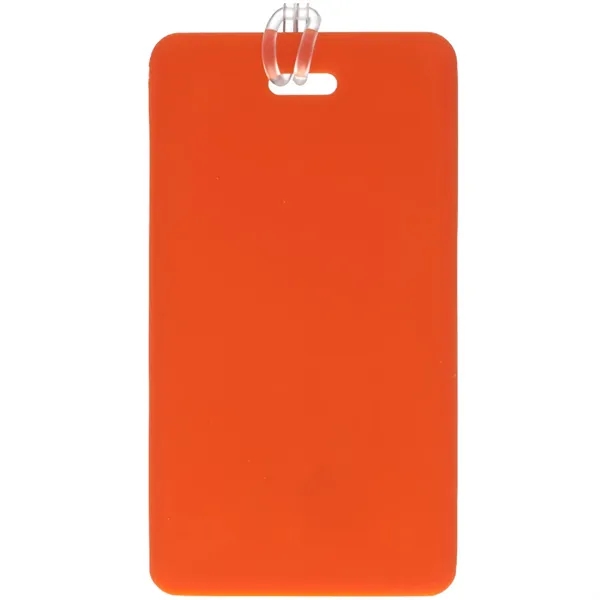 Plastic luggage tag with PVC strap plus 1 color silkscreen imprint... from ASI 37218 Athena Promo (tm)