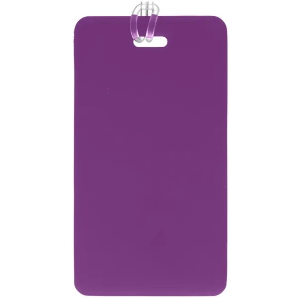 Plastic luggage tag with PVC strap plus 1 color silkscreen imprint... from ASI 37218 Athena Promo (tm)