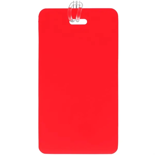 Plastic luggage tag with PVC strap plus 1 color silkscreen imprint... from ASI 37218 Athena Promo (tm)