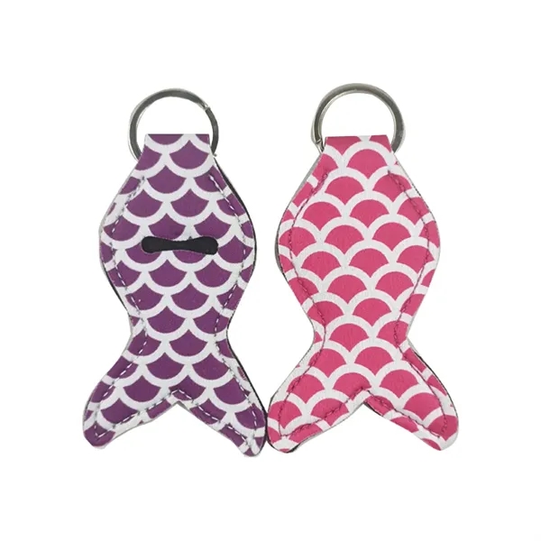 Mermaid style handy lip balm holder with sublimation printing, supporting full... from ASI 37218 Athena Promo (tm)