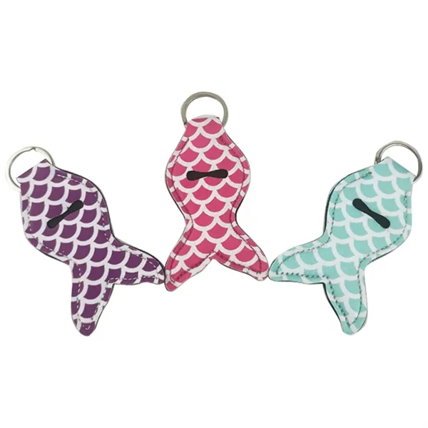 Mermaid style handy lip balm holder with sublimation printing, supporting full... from ASI 37218 Athena Promo (tm)