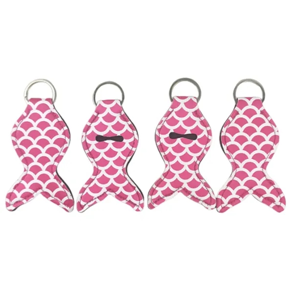 Mermaid style handy lip balm holder with sublimation printing, supporting full... from ASI 37218 Athena Promo (tm)