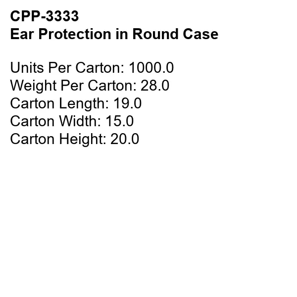 Ear Protection in Round Case... from ASI 30208 A P Specialties / AP Specialties