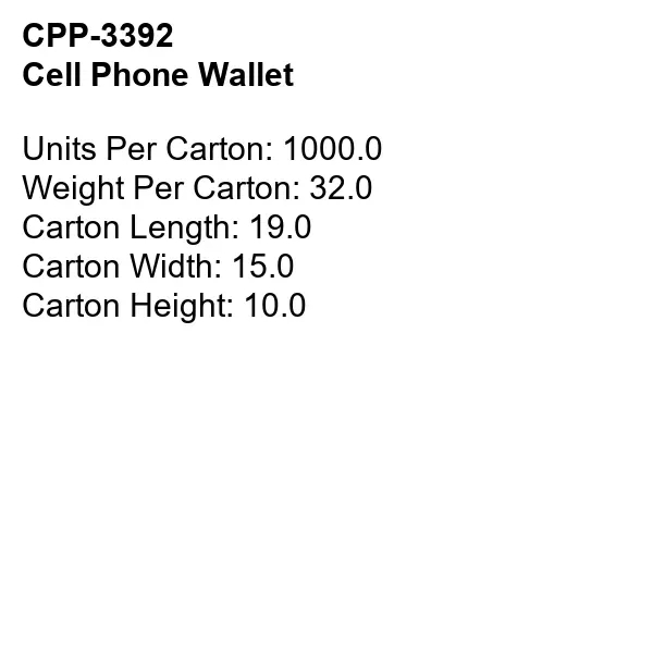 CELL PHONE WALLET... from ASI 30208 A P Specialties / AP Specialties