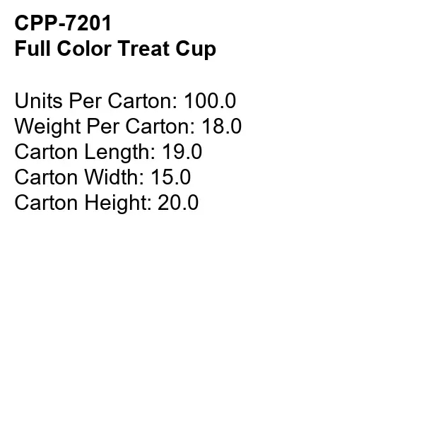 Full Color Treat Cup... from ASI 30208 A P Specialties / AP Specialties