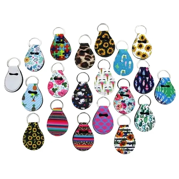 Coin quarter holder keychain made of neoprene with sublimation printing, supporting... from ASI 37218 Athena Promo (tm)