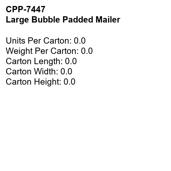 Large Bubble Padded Mailer... from ASI 30208 A P Specialties