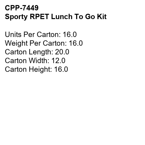 Sporty RPET Lunch To Go Kit... from ASI 30208 A P Specialties / AP Specialties