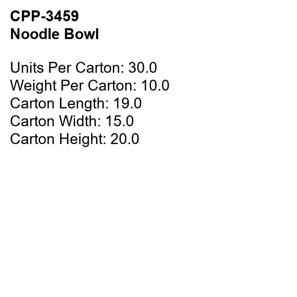 Noodle Bowl... from ASI 30208 A P Specialties / AP Specialties