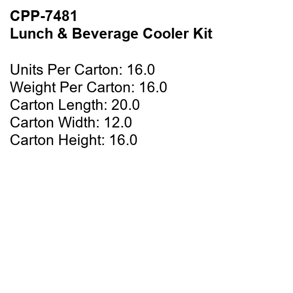 Lunch & Beverage Cooler Kit... from ASI 30208 A P Specialties / AP Specialties