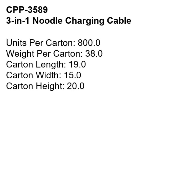 4-in-1 Noodle Charging Cable... from ASI 30208 A P Specialties / AP Specialties