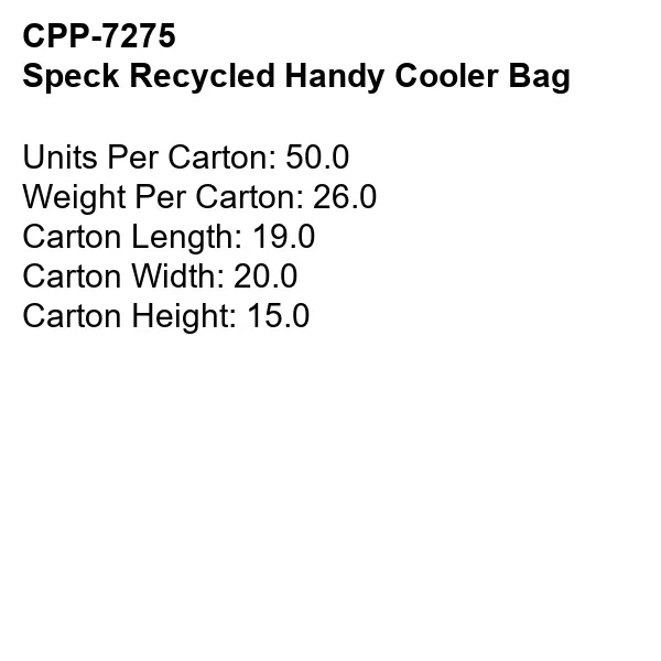 Speck Recycled Handy Cooler Bag... from ASI 30208 A P Specialties / AP Specialties