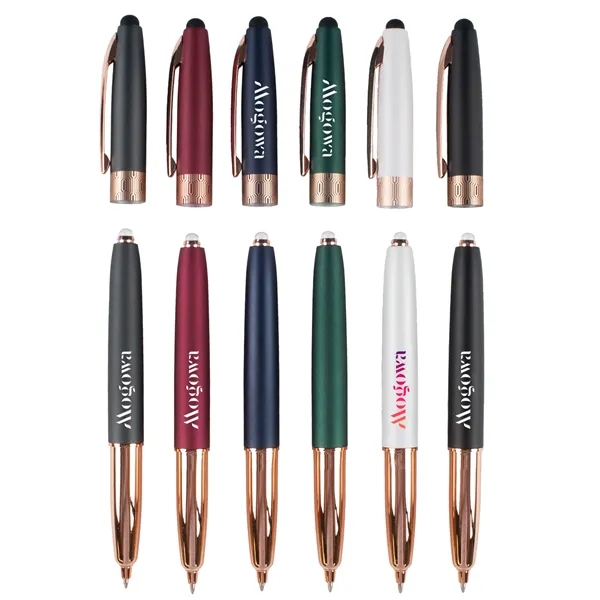 A sleek executive pen with a stylus & illuminated features for... from ASI 61966 HPG / Hub Pen