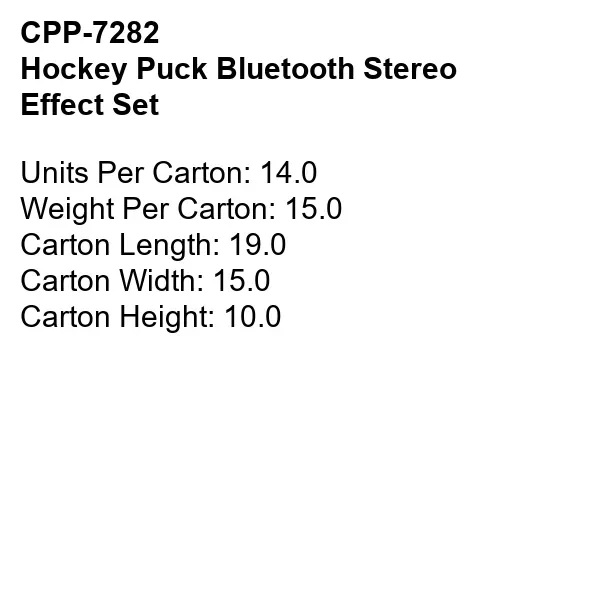 HOCKEY PUCK BLUETOOTH STERO EFFECT SET... from ASI 30208 A P Specialties / AP Specialties