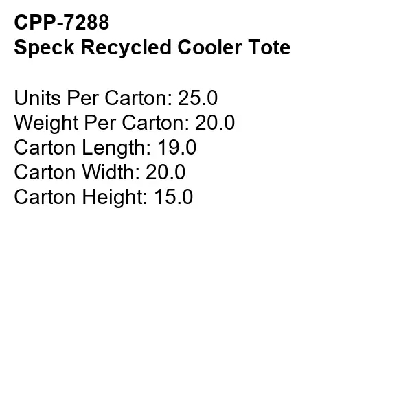 Speck Recycled Cooler Bag... from ASI 30208 A P Specialties / AP Specialties