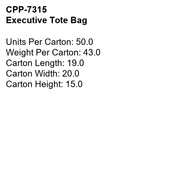 Executive Tote Bag... from ASI 30208 A P Specialties / AP Specialties