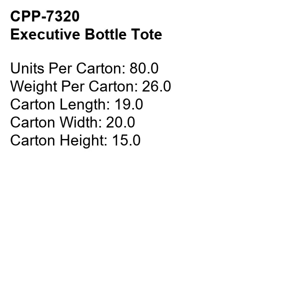 Executive Bottle Tote... from ASI 30208 A P Specialties / AP Specialties