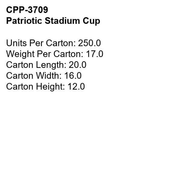 Patriotic Stadium Cup... from ASI 30208 A P Specialties / AP Specialties