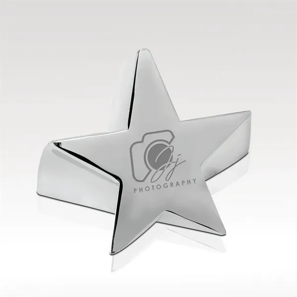 Star shaped award/paperweight made of zinc alloy material.... from ASI 93986 Visions/Awardcraft / Visions Awards