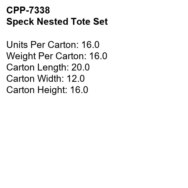 Speck Nested Tote Set... from ASI 30208 A P Specialties / AP Specialties