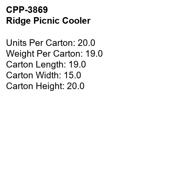 Ridge Picnic Cooler... from ASI 30208 A P Specialties / AP Specialties