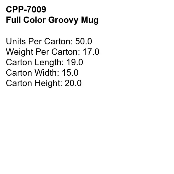 Full Color Groovy Mug... from ASI 30208 A P Specialties / AP Specialties