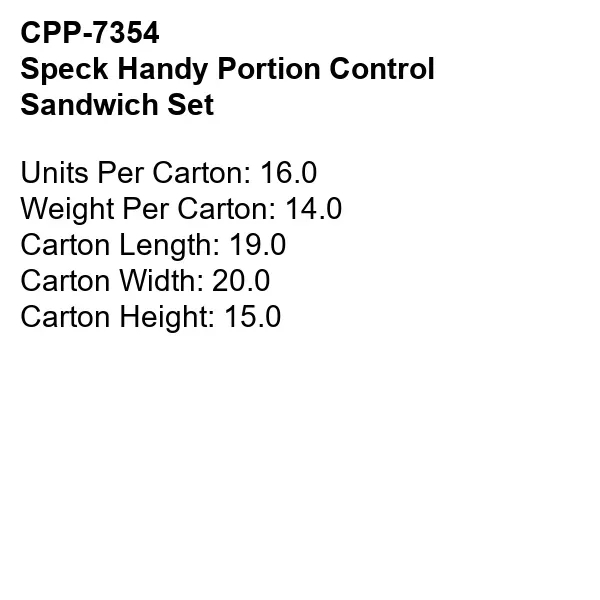 Speck Handy Portion Control Sandwich Set... from ASI 30208 A P Specialties / AP Specialties