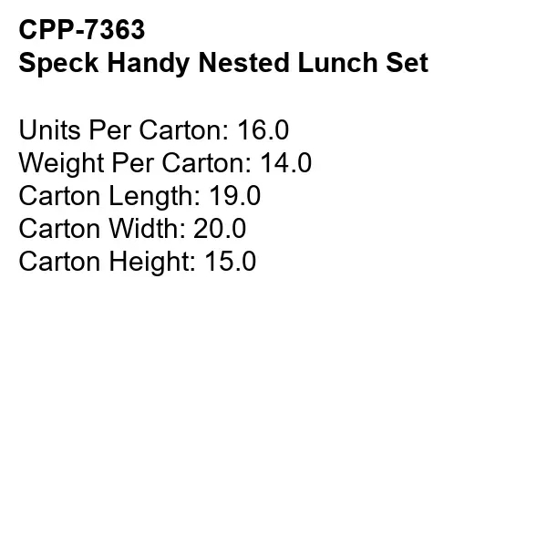 Speck Handy Nested Lunch Set... from ASI 30208 A P Specialties / AP Specialties