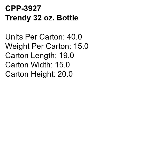 Trendy 32 oz. Bottle... from ASI 30208 A P Specialties / AP Specialties