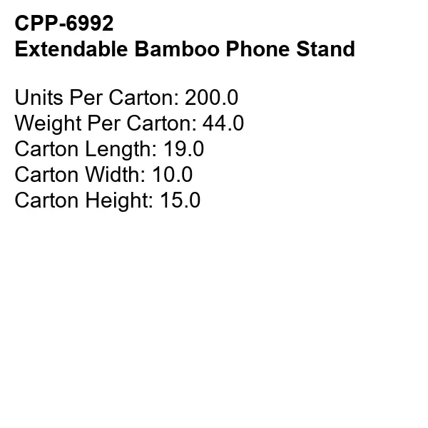Extendable Bamboo Phone Stand... from ASI 30208 A P Specialties / AP Specialties