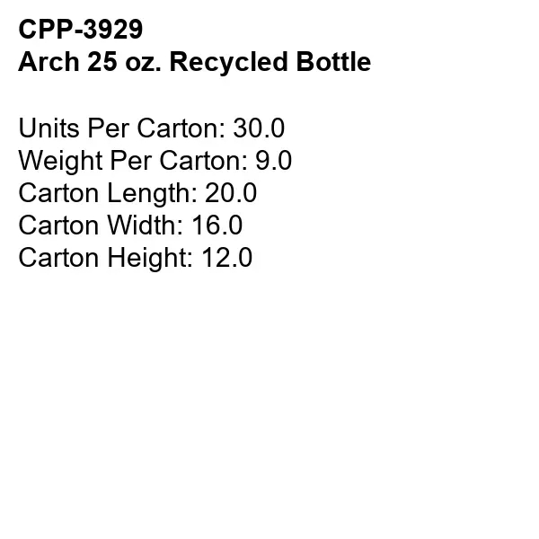 Arch 25 oz. Recycled Bottle... from ASI 30208 A P Specialties / AP Specialties