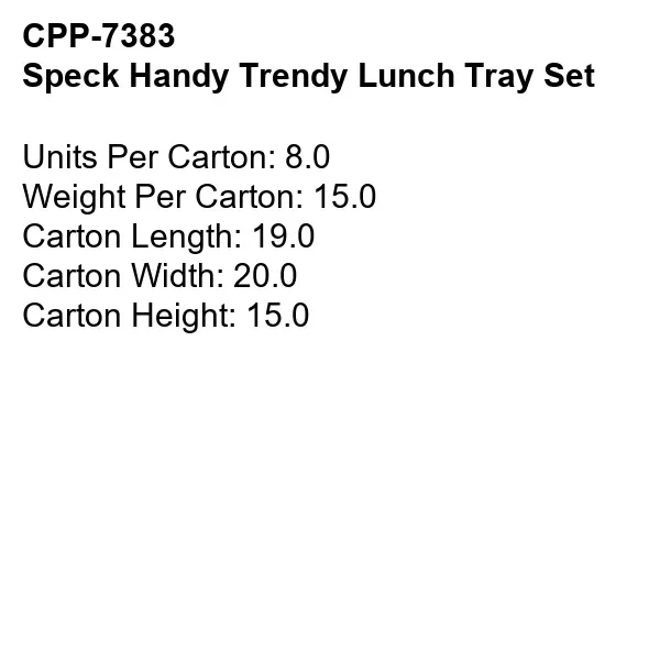 Speck Handy Trendy Lunch Tray Set... from ASI 30208 A P Specialties / AP Specialties