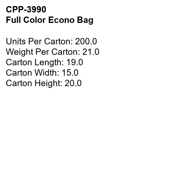 Full Color Econo Bag... from ASI 30208 A P Specialties / AP Specialties