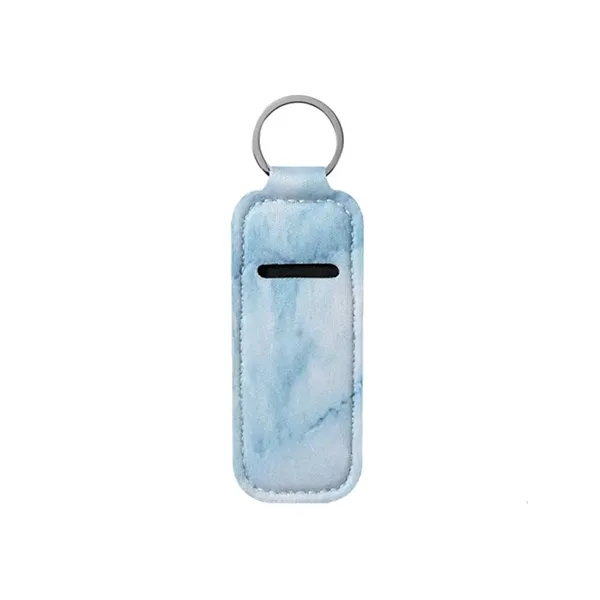 Rectangle shape lipstick or lip balm holder keychain with sublimation printing,... from ASI 37218 Athena Promo (tm)