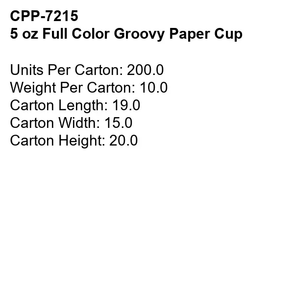 5 oz Full Color Groovy Paper Cup... from ASI 30208 A P Specialties / AP Specialties