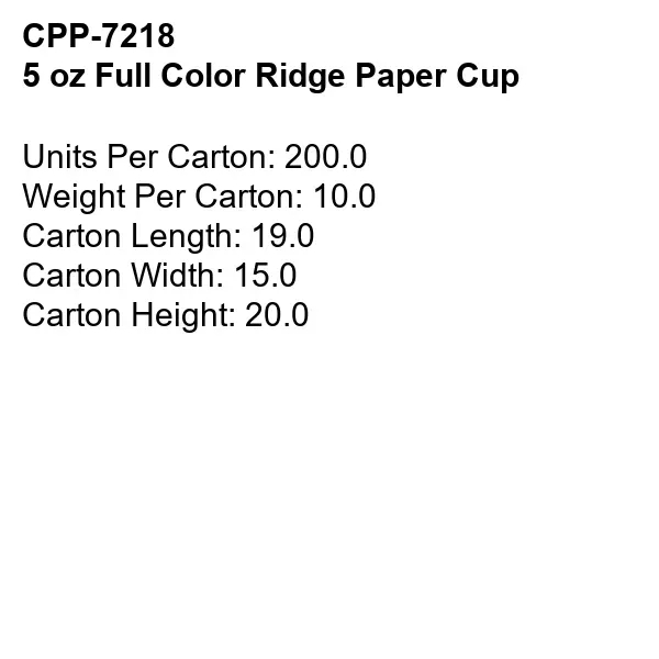 5 oz Full Color Ridge Paper Cup... from ASI 30208 A P Specialties / AP Specialties