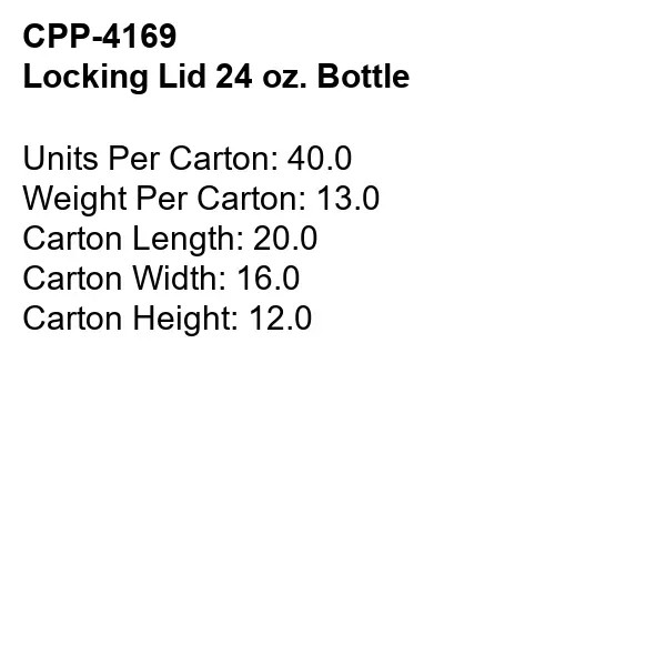 Locking Lid 24 oz. Bottle... from ASI 30208 A P Specialties / AP Specialties