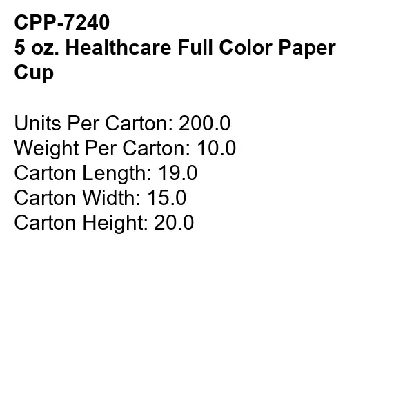 5 oz Healthcare Full Color Paper Cup... from ASI 30208 A P Specialties / AP Specialties