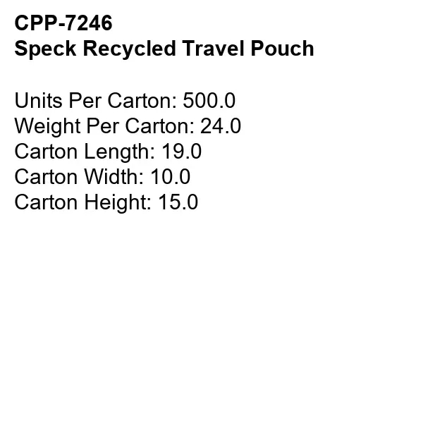 Speck Recycled Travel Pouch... from ASI 30208 A P Specialties / AP Specialties