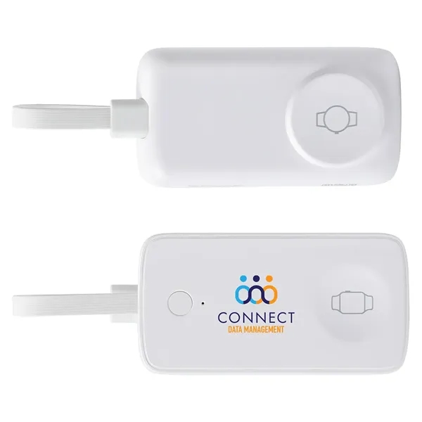 2000mAh Power Bank with Watch Charger & Built-In Cable... from ASI 36730 Ariel Premium Supply Inc