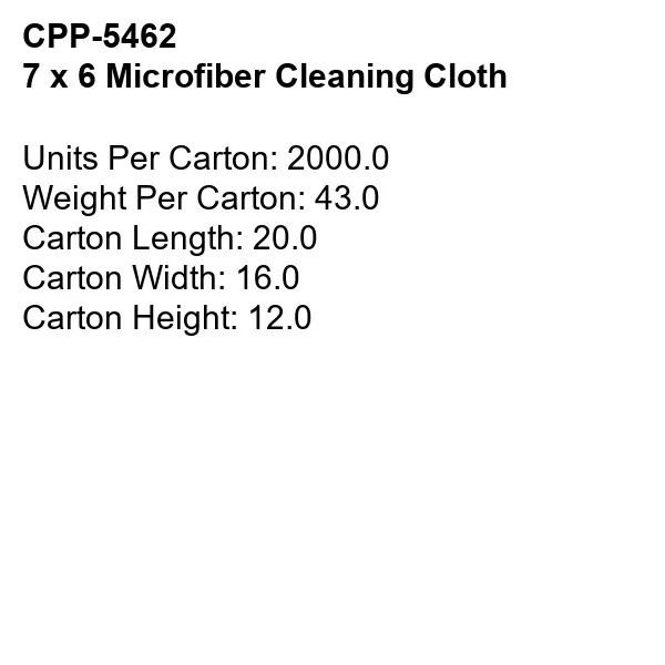 7 X 6 MICROFIBER CLEANING CLOTH... from ASI 30208 A P Specialties / AP Specialties