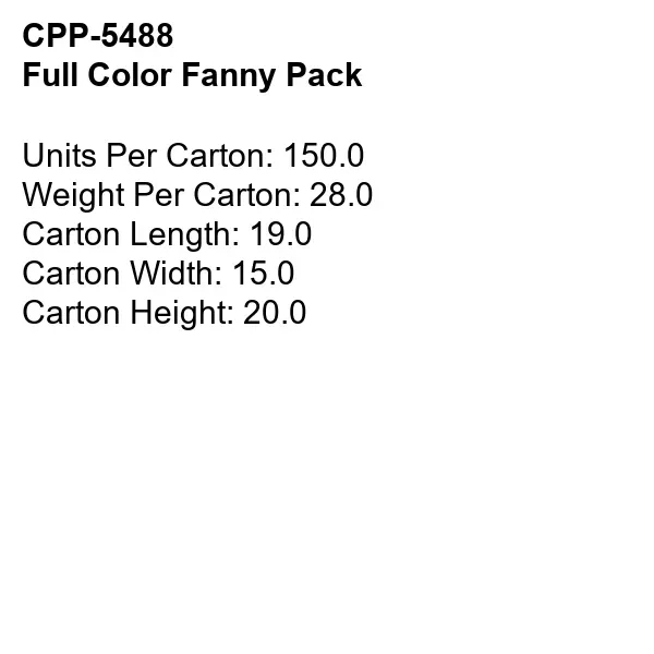 FULL COLOR FANNY PACK... from ASI 30208 A P Specialties / AP Specialties